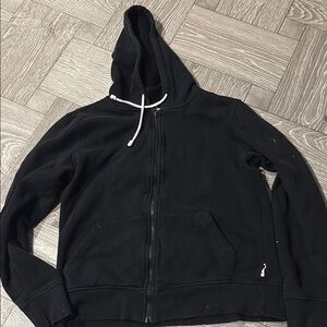 Pact Organic Cotton Black Zip-Up Hoodie